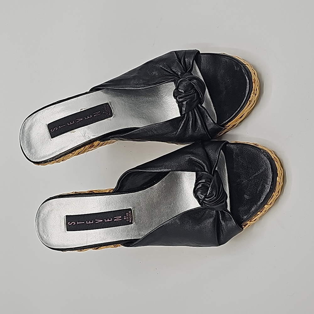Steven slip on wedge heels